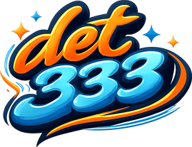 det 333 সাইটের সোনালি লোগো